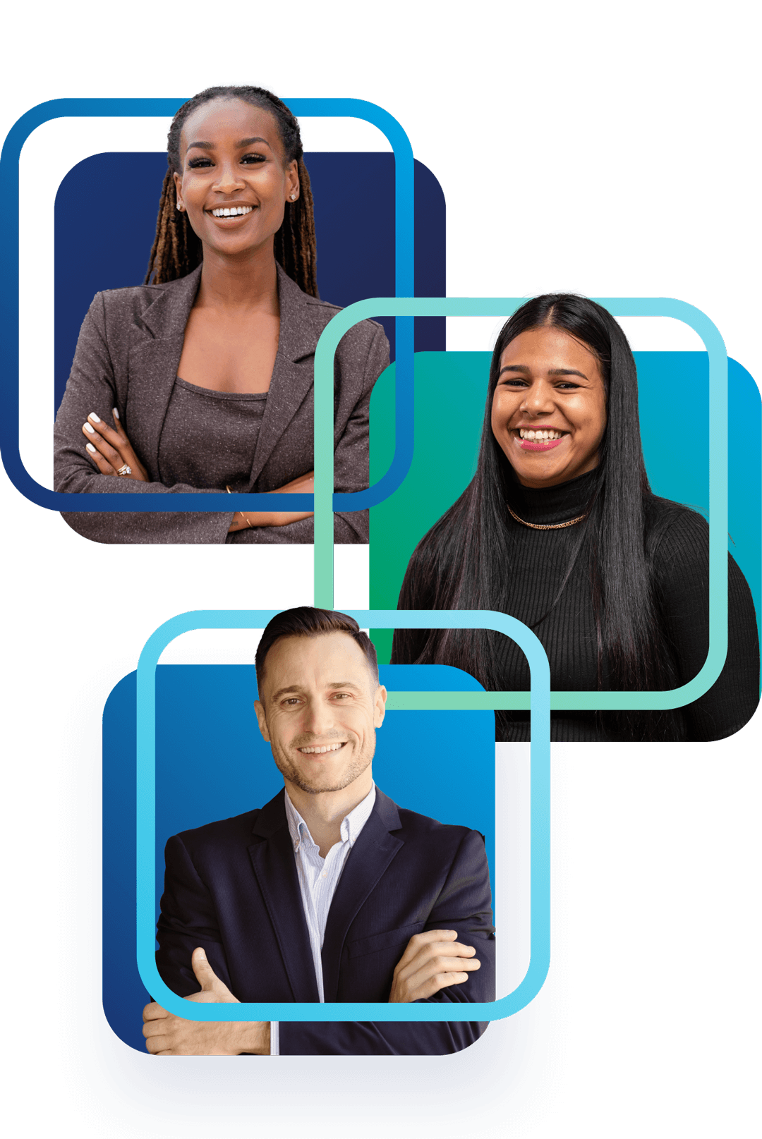 Graphic of happy lawyers and employers