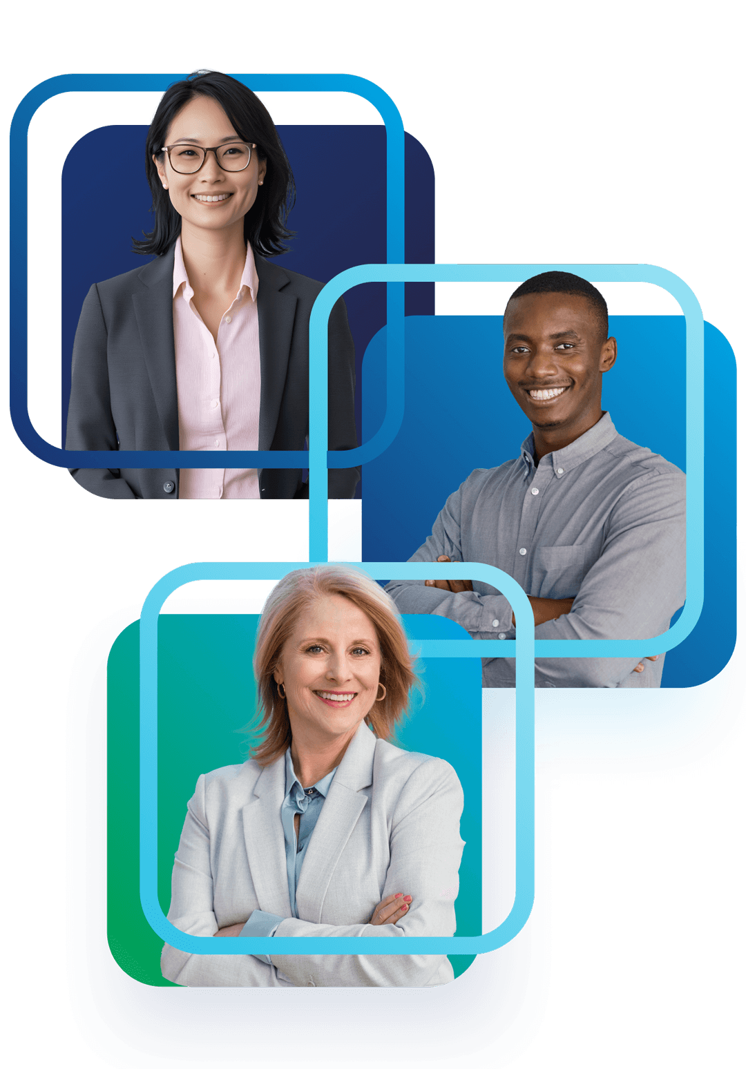 Graphic of happy lawyers and employers